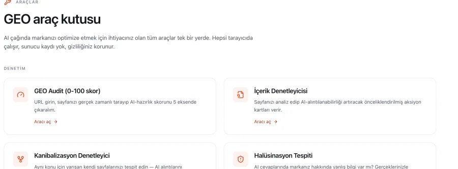 Panelde araç listesi ekranı